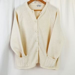 Champion Vintage Knit Sweater, Cardigan L